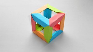 Модульный Куб из бумаги. Простые Поделки Оригами