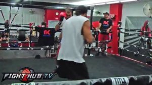 Bernard Hopkns vs. Sergey Kovalev- Full Kovalev workout heavy bag + mitts