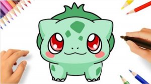 КАК ЛЕГКО НАРИСОВАТЬ KAWAII BULBASAUR КАВАЙНОГО БУЛЬБАЗАВРА | КАВАЙНЫХ ПОКЕМОНОВ | KAWAII POKEMÓNS