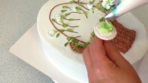 Торт Милая корзинка(крем БЗК). /Cake Cute basket(protein custard).