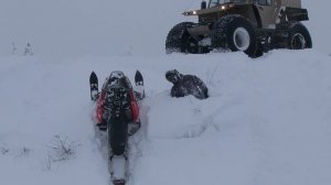 ХИЩНИК преодоление снежных козырьков