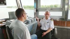 Интервью (фрагмент) с капитаном теплохода "Сергей Кучкин" - Туезовым Владимиром Ивановичем