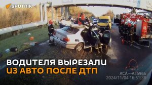 ДТП в Могилеве: сотрудники МЧС спасли двух пострадавших