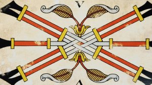 5 жезлов. Сочетания.