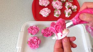 Торт в ПИОНАХ(крем БЗК). /Cake in peonies(protein custard).