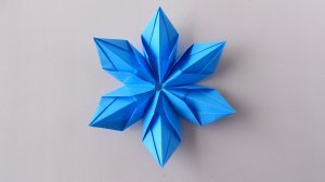 Снежинка из бумаги. Оригами Снежинки на Новый год