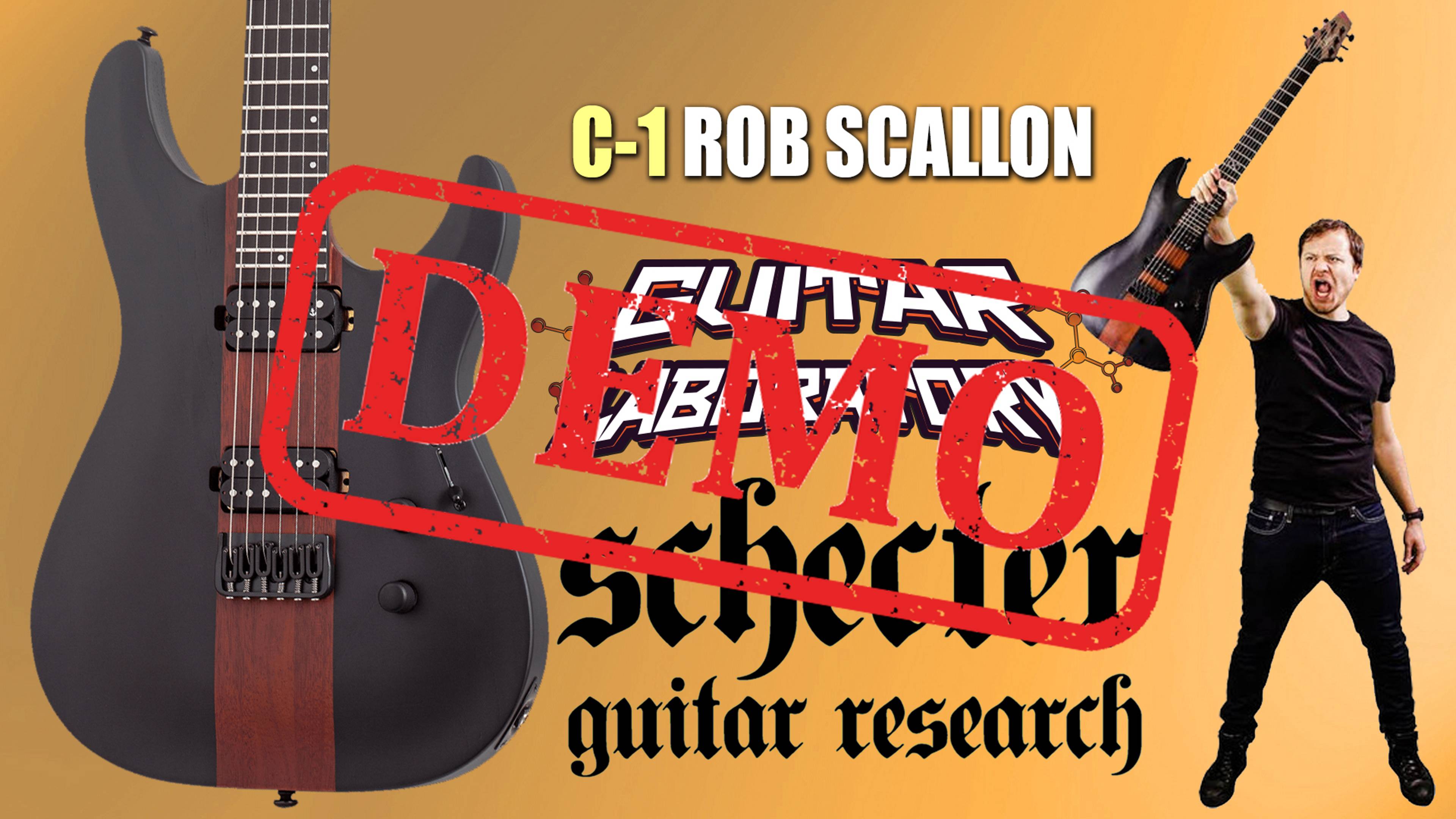 Электрогитара SCHECTER C-1 ROB SCALLON CTST - демонстрация звучания