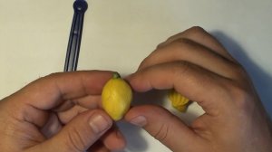 Как слепить лимон из пластилина