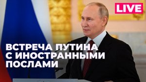 Путин принимает верительные грамоты от иностранных послов