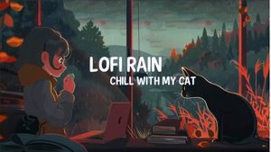 Lofi Rain ☂️rainy night vibes ⧸ a lofi hip hop mix ~ chill with my cat