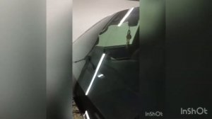 ЗАМЕНА ЗАЩИТНОЙ БРОНЕПЛЕНКИ НА ЛОБОВОМ СТЕКЛЕ LEXUS 570 НА ПЛЁНКУ NEVER SCRATCH