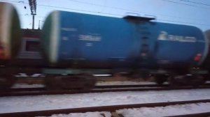 на сарепту 2ТЭ25КМ-0417 с грузовым,и привет, ст, шпалопропитка