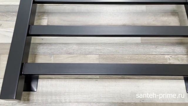 Полотенцесушитель электрический Ника Step-1 400х800 черный матовый