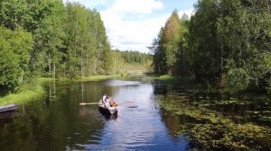 Гужовская водяная мельница - Кенозерье, Каргопольский сектор - с высоты птичьего полёта
