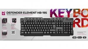 Обзор на Беспроводную клавиатуру Defender Element HB-195.