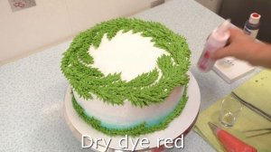 Торт Поздравление с Рождеством(крем БЗК). /Christmas Greeting Cake(protein custard).