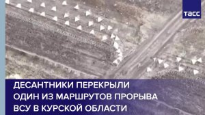 Десантники перекрыли один из маршрутов прорыва ВСУ в Курской области