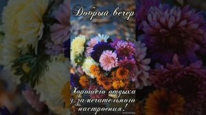 Спокойного вечера💜 Отдохните от дневных забот💙