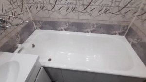 Ремонт ванной панелями Панда (  Романтика )