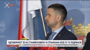 Одговорност је на Станивуковићу и странкама које су га подржале