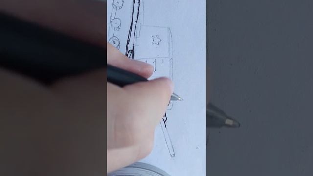 как нарисовать советский танк кв-2