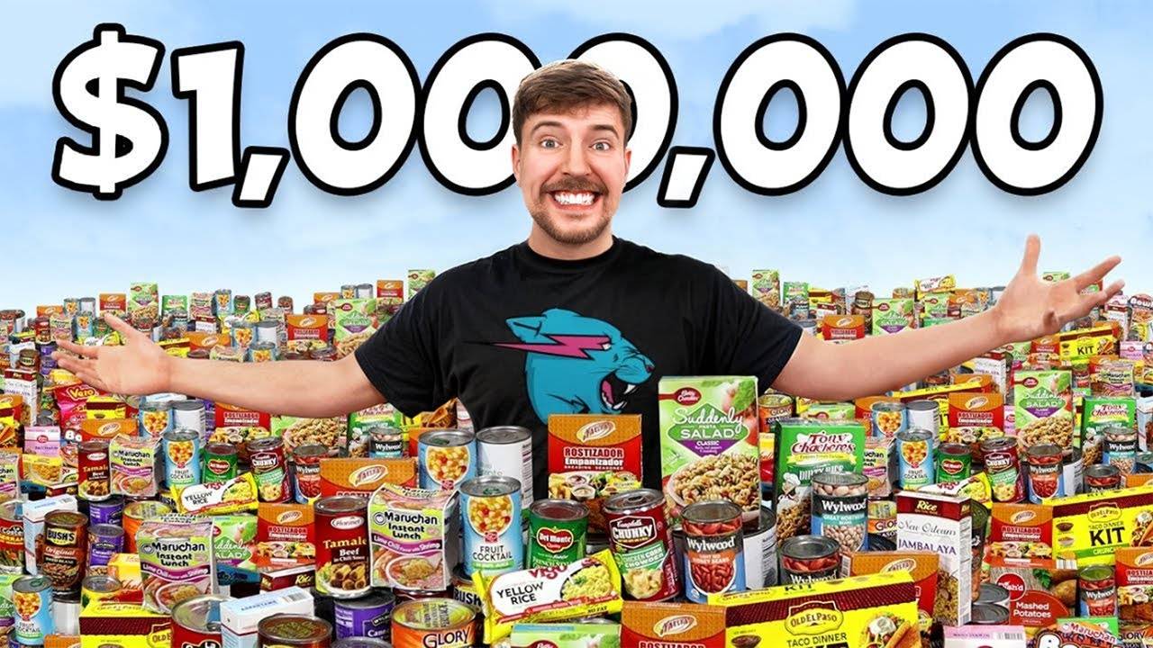 Даю Еду на $ 1,000,000 Нуждающимся Людям (Мистер Бист | MrBeast)