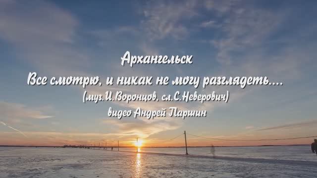Архангельск Все смотрю и ника не могу разглядеть Игорь Воронцов