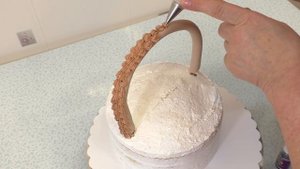 Торт Корзинка нежных Роз(крем БЗК). /Cake Basket of delicate Roses(protein custard).