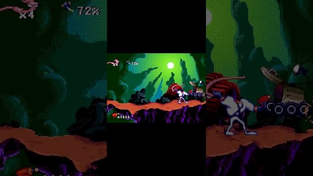 Босс 1 "Билли Мусорное Ведро" Earthworm Jim (Sega Mega Drive / Genesis)