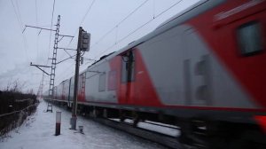 ТЭП70БС с ласточкой ЭС1П-041 "Москва — Иваново" 736Я