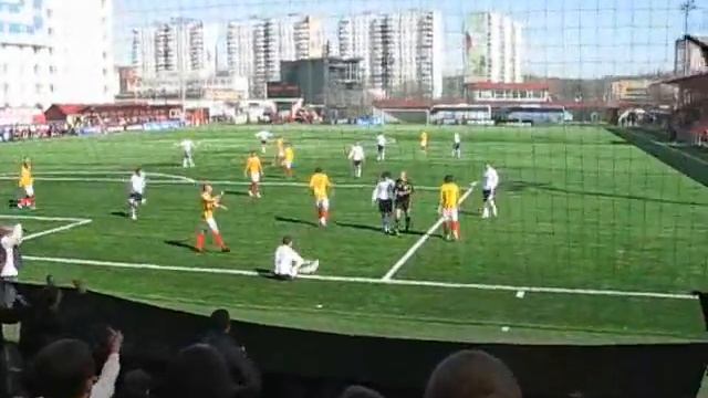 2011.Тур1. Торпедо - Алания. Падение Гермашова в штрафной