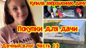 ДАЧНЫЙ ВЛОГ/ПОКУПКИ ДЛЯ ДАЧИ/ДЕЛАЮ ГРЯДКИ/ЗАСЫХАЕТ ЯБЛОНЯ С ВИШНЕЙ КУПИЛА ЗАБРОШЕННУЮ ДАЧУ