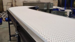 Поворотный модульный конвейер