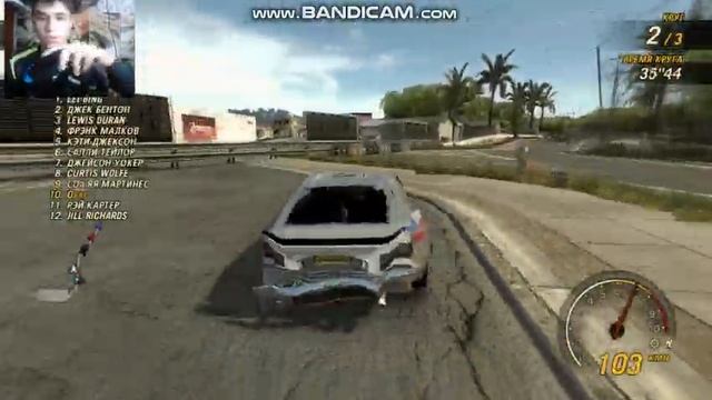 ура снова я гоняю с рулём в Flatout Ultimate Carnage если вам нравится гонки с рулём поставти лаик смотреть онлайн