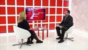 Интервью на 8 канале. Валерий Власов, Альфия Круглова.