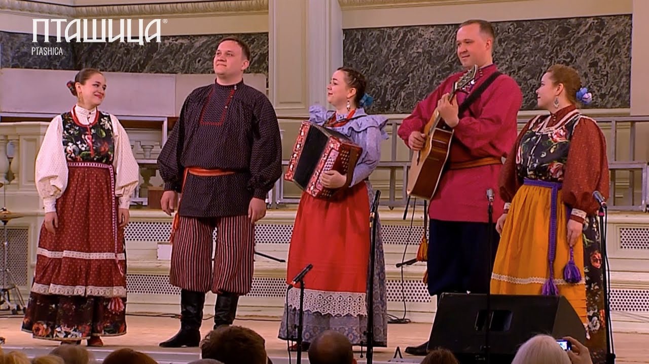 Победная песня НОЧКА ЛУГОВАЯ – Ансамбль ПТАШИЦА | Песни под гармонь в Капелле Санкт-Петербурга