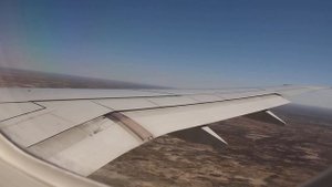 Посадка в Кызылорде.  Алма-Ата - Кызылорда. Embraer E190-E2 (EI-KHE). 10.09.2023