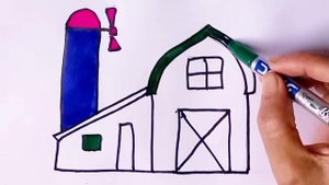 Домик - рисунок, раскраски для детей младшего возраста