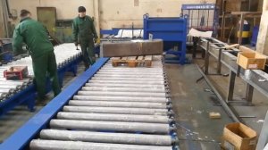 Большегрузный роликовый конвейер КРП