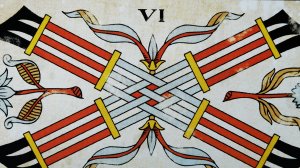 6 жезлов. Сочетания.