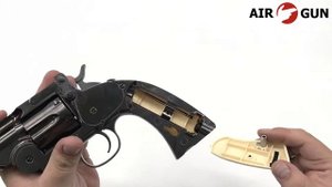 Пневматический револьвер ASG Schofield-6 steel grey 4,5 мм