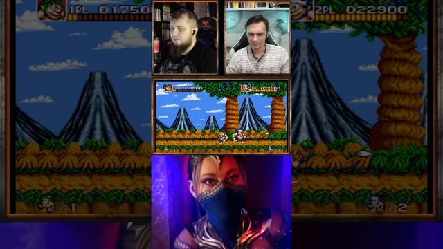 #shortsstream Joe & Mac Caveman Ninja(SEGA)Полное прохождение в коопе с Shecool #1