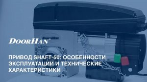 Привод для промышленных секционных ворот Shaft-50