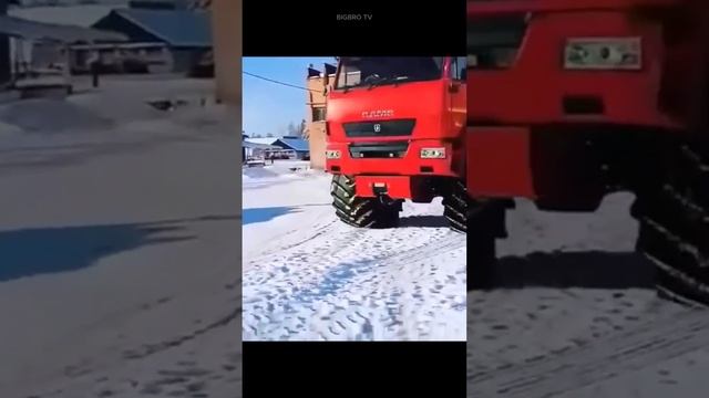 КАМАЗ #shortshort #камаз #ямал #trending #funnyshorts #дальнобой #truck #зима #спецтехника #bigbrotv