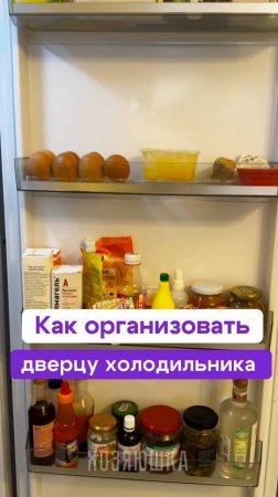 Как организовать дверцу холодильника