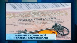 Различия у совместной и долевой собственности