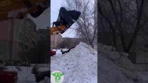 Уборка снега   Короткое видео о трудовых буднях