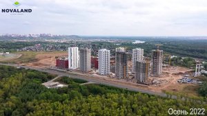 Динамика строительства ЖК NOVALAND и ЖК Паруса (г. Уфа 2019г. - 2024г.)