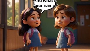 Простой диалог на английском языке. Диалог для детей. Английский для начинающих. Мультфильм.