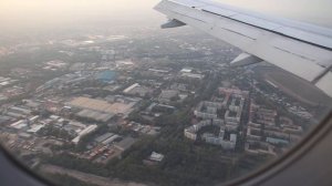 Посадка в Алма-Ате.  Кызылорда - Алма-Ата. A320-271N EI-KBJ. 16.09.2023